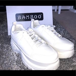 White Platform Sneakers